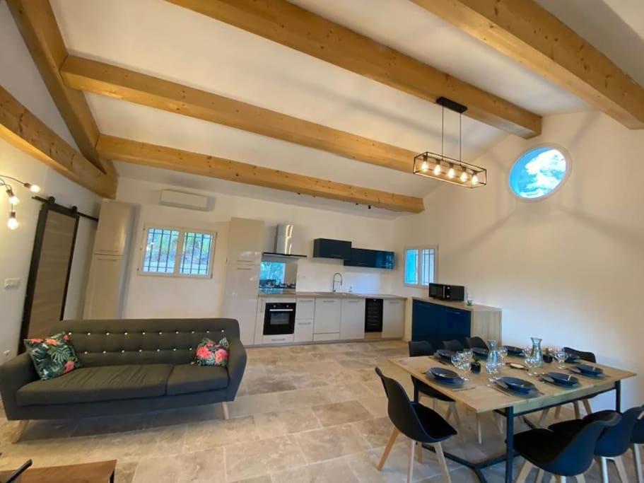 Villa Cigalons En Pleine Pinede Avec Piscine Chauffee De Mai A Septembre Auriol Exteriör bild