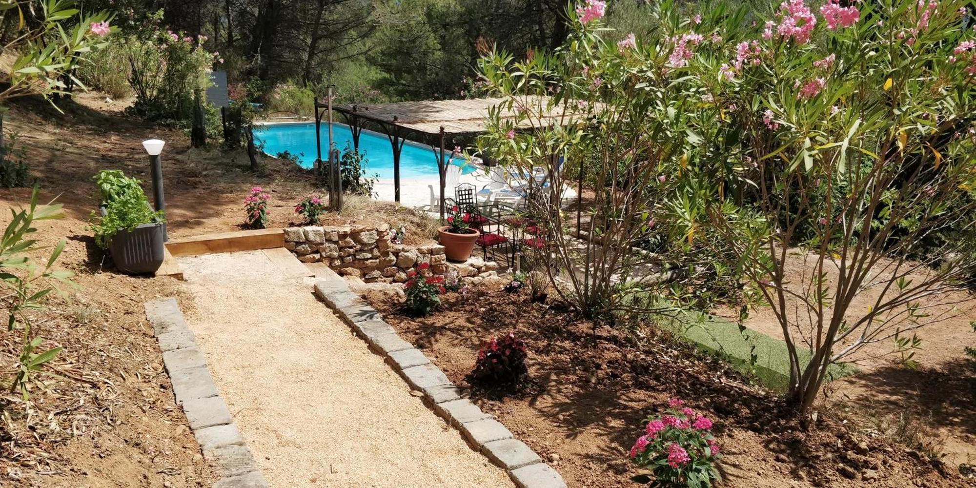 Villa Cigalons En Pleine Pinede Avec Piscine Chauffee De Mai A Septembre Auriol Exteriör bild