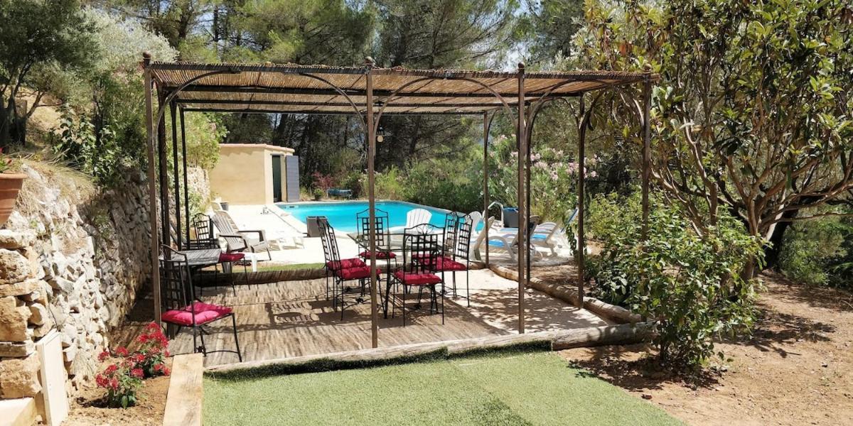 Villa Cigalons En Pleine Pinede Avec Piscine Chauffee De Mai A Septembre Auriol Exteriör bild