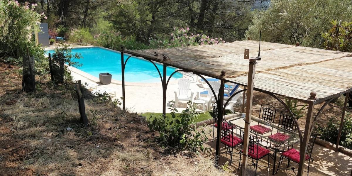 Villa Cigalons En Pleine Pinede Avec Piscine Chauffee De Mai A Septembre Auriol Exteriör bild